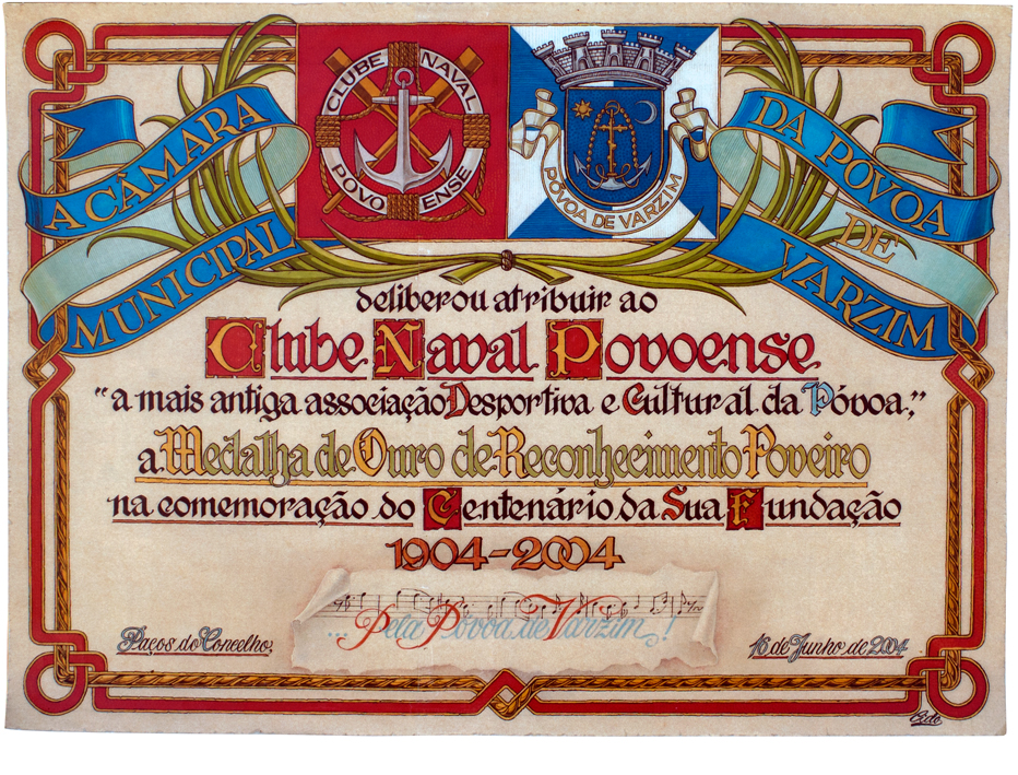 Diploma de homenagem. Pintura  a guache sobre pergaminho.