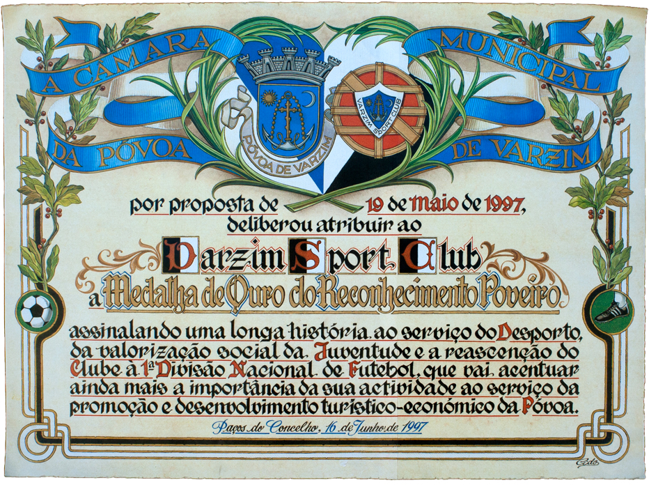 Diploma de homenagem. Pintura  a guache sobre pergaminho.