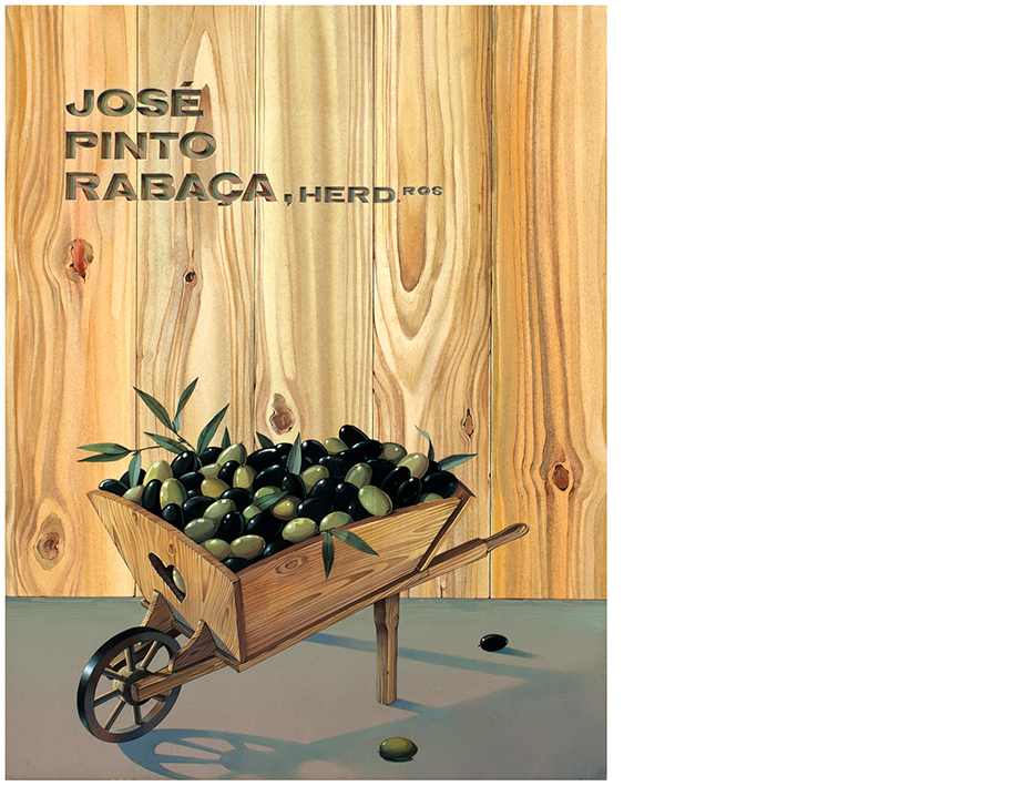 Maqueta (original) para trabalho publicit�rio. Pintura a guache