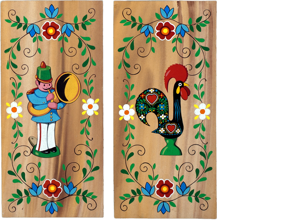 Maqueta (original) para trabalho publicit�rio. Pintura a guache