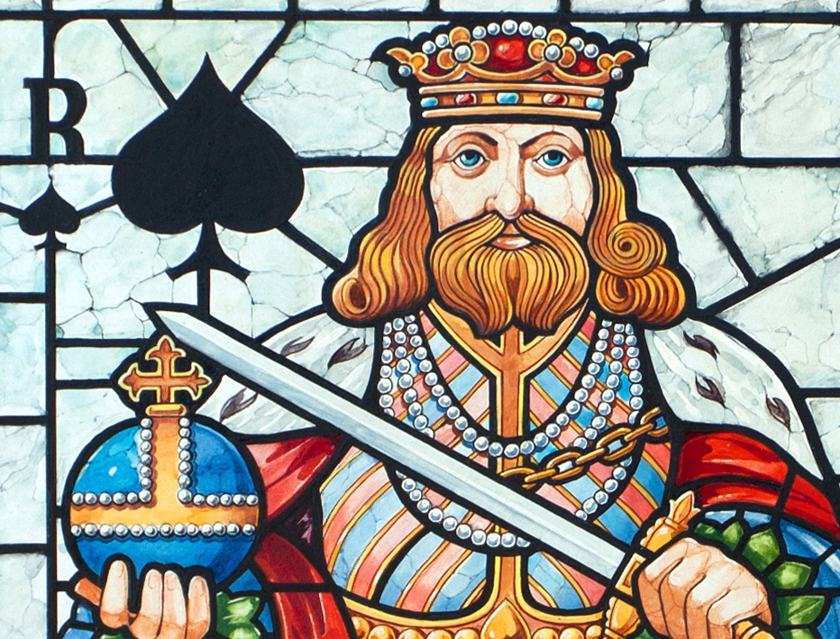 Maqueta (original) para baralho de cartas (pormenor)