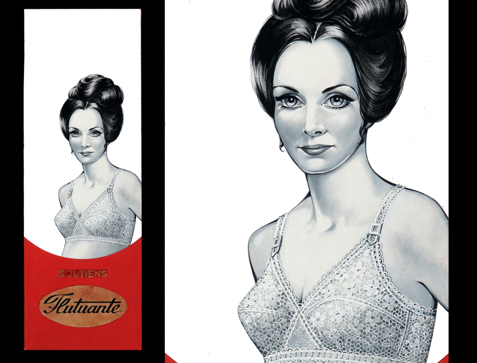 Maqueta para trabalho publicit�rio impressa em litografia 