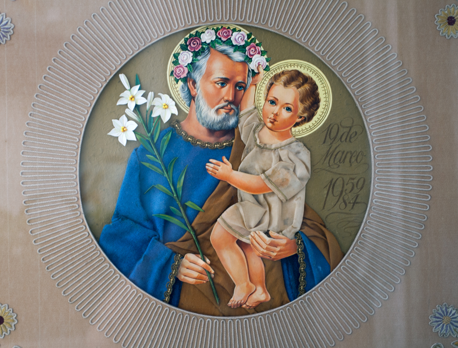 S. Jos� e Menino. Pintura e arte aplicada