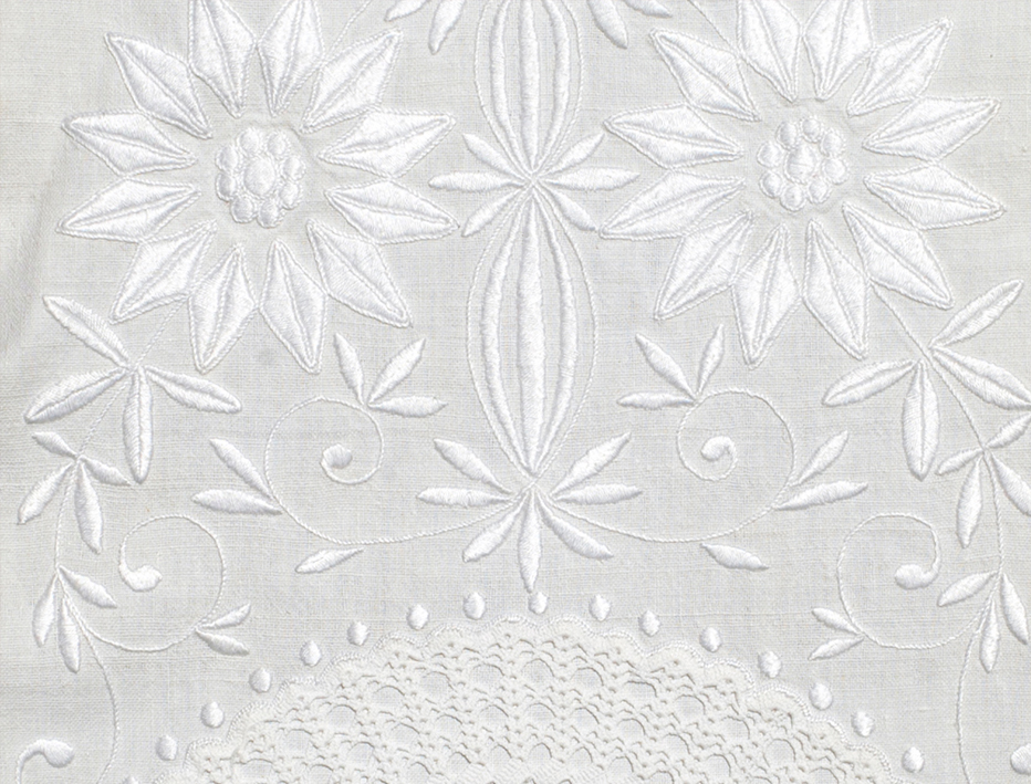 Bordado. ponto cheio e ponto 